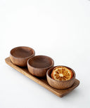Mini Akazie Bedum Schalen Set 4-teilig 20 x 7 x 4.5 cm Akazienholz