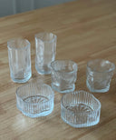 Diamond Stripe Gläser Set 6-teilig 200 ml Trinkgläser Glas