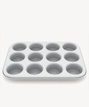Muffinform 12er Beige – Muffinblech Antihaft – PFAS-frei – 12 Cupcake Mulden – Backofenfest bis 290°C