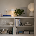Mushroom LED Tischlampe Weiss – Akkubetrieb, Touch-Dimmer, 30 cm