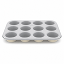 Muffinform 12er Beige – Muffinblech Antihaft – PFAS-frei – 12 Cupcake Mulden – Backofenfest bis 290°C