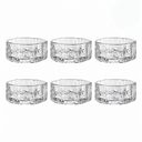 Lumina Glasschale Set 6-teilig Snackschalen Glas Ø 11 cm