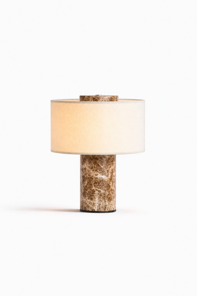 Aurie tragbare Tischlampe aus echtem Marmor