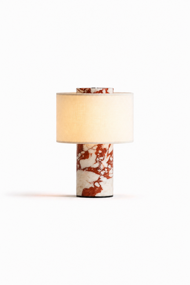 Aurie tragbare Tischlampe aus echtem Marmor