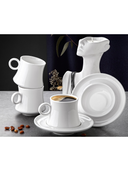 Gönül Collection Porzellan-Kaffeeset – 12-teilig – 6 Tassen & Untertassen