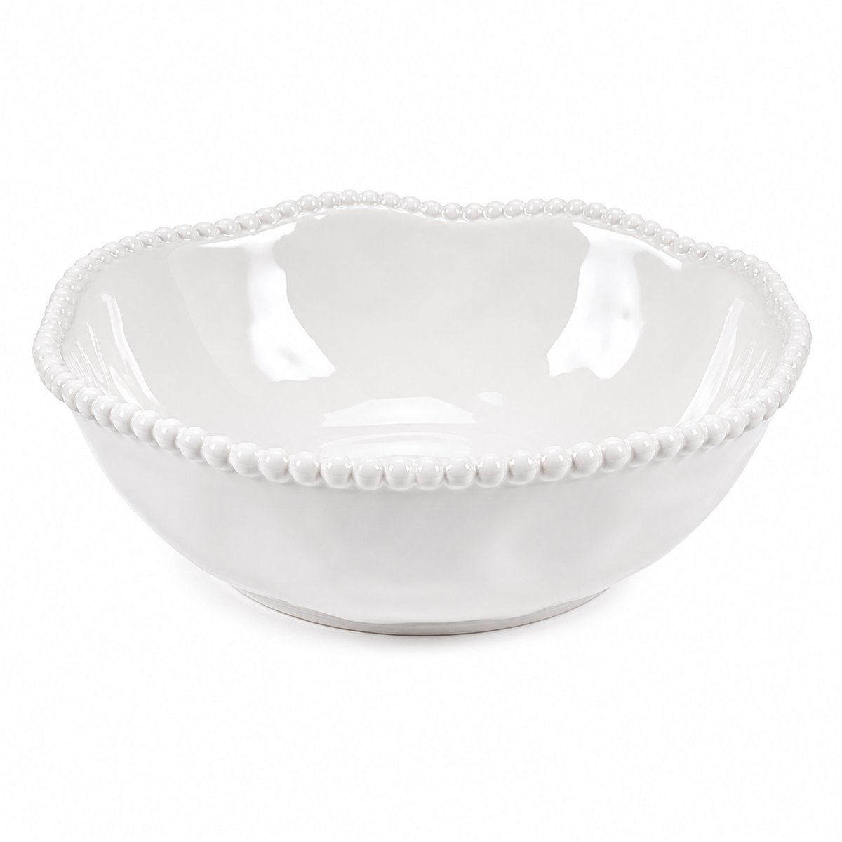 ALMINA Pearly Servierschale 22 cm aus Porzellan