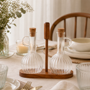 Almina Luana Con Due Öl- & Essig-Set 2 × 350 ml mit Holzständer