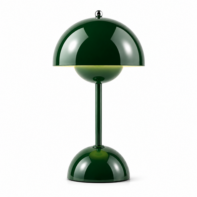 LED Akku Tischlampe 30 cm – Touch & dimmbar – Dunkelgrün