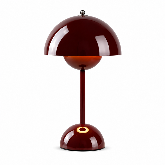 LED Akku Tischlampe 30 cm – Touch & dimmbar – Dunkelrot