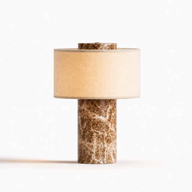Aurie tragbare Tischlampe aus echtem Marmor