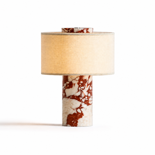 Aurie tragbare Tischlampe aus echtem Marmor