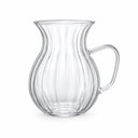 Teegläser mit Almina Pearly Untertassen 12-teilig – 220 ml – Weiss