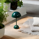 LED Akku Tischlampe 30 cm – Touch & dimmbar – Dunkelgrün