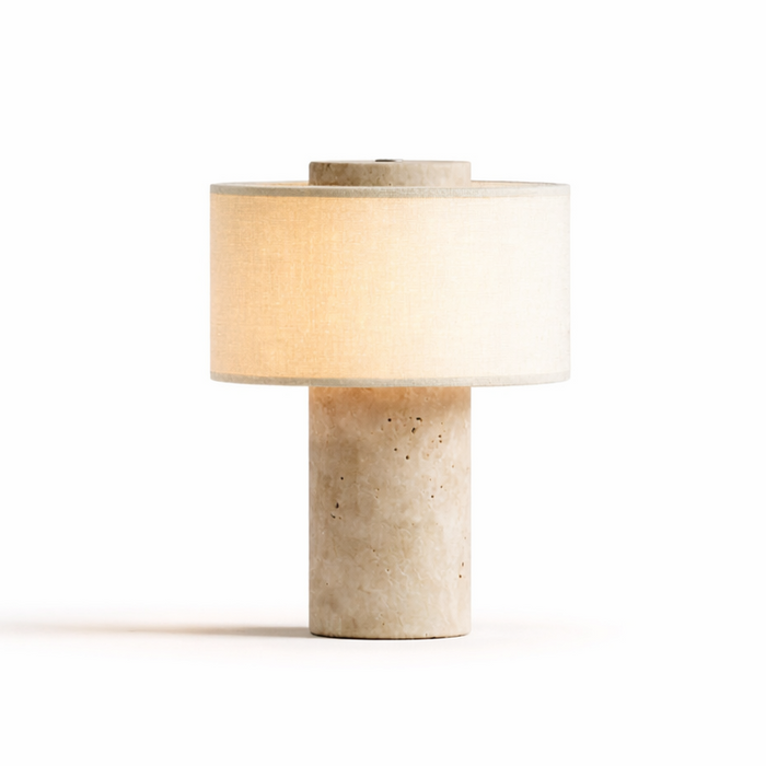 B2B - Aurie tragbare Tischlampe aus Travertinstein