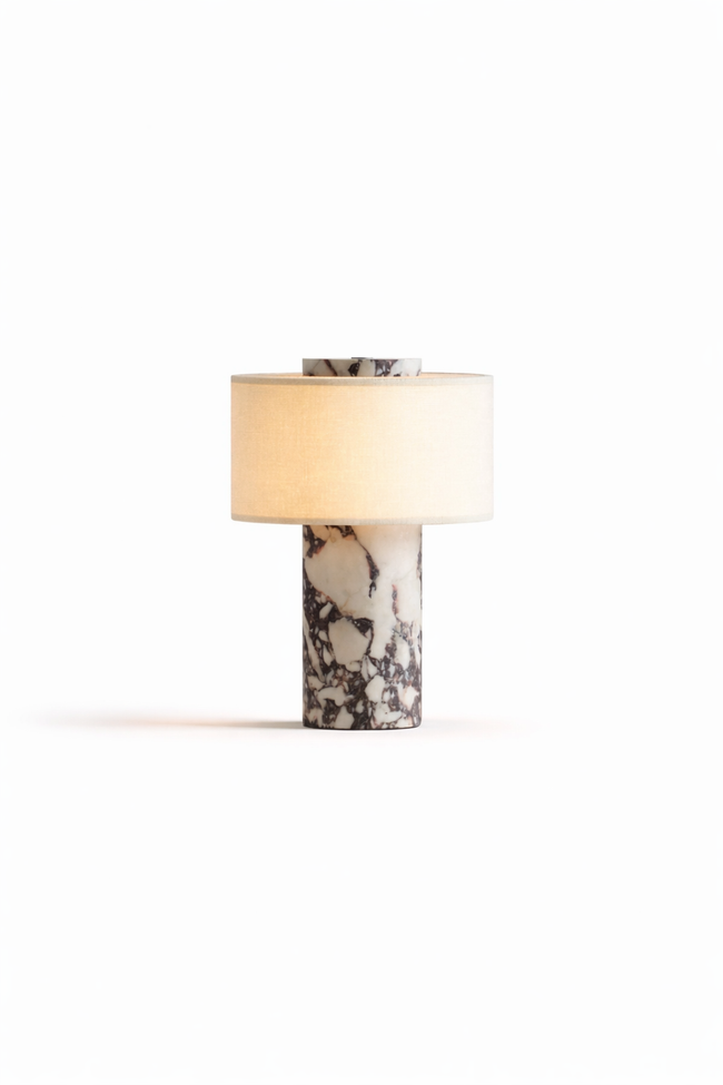Aurie tragbare Tischlampe aus echtem Marmor