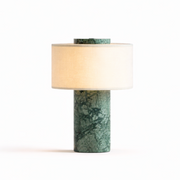 B2B - Aurie tragbare Tischlampe aus Marmor Verde Guatemala