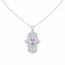 Fatima-Hand Halskette mit Stein