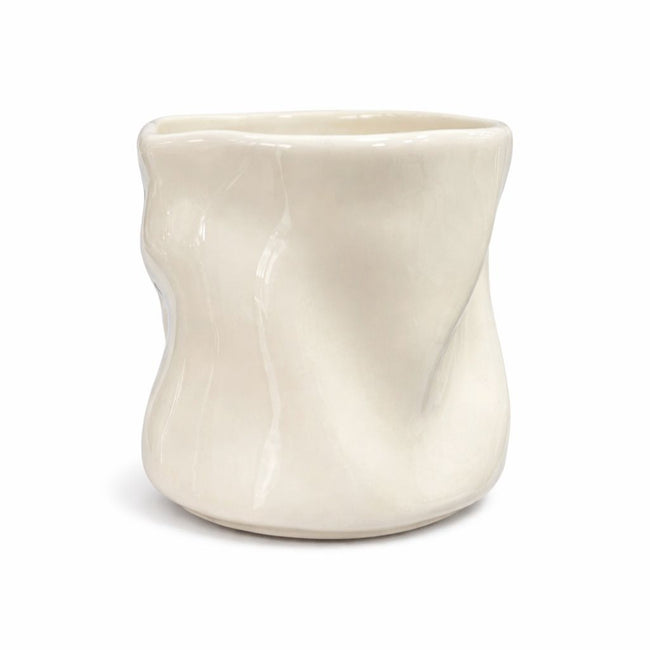 Wave Becher 2-teilig für 2 Personen (Creme)
