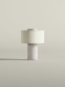 Aurie tragbare Tischlampe aus weissem Marmor